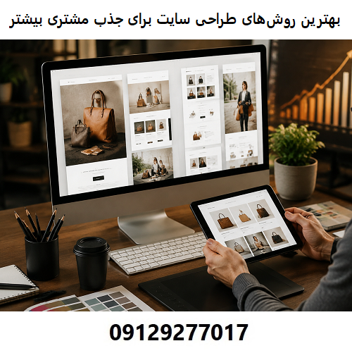 بهترین روش‌های طراحی سایت برای جذب مشتری بیشتر